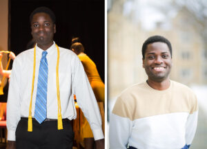 Student Emmanuel Tettey 2018 and 2022 