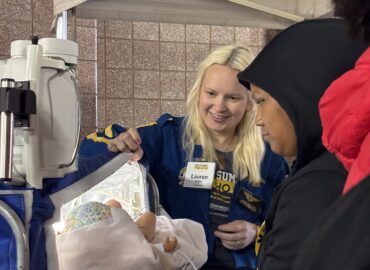Students learning together during a hands-on activity.